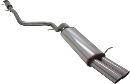 Komplet sportsudstødning rustfrit stål 2x76mm Ford Fiesta MK7 1.6 ST