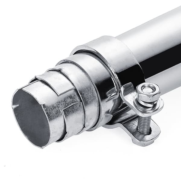54cm Motorcykel Avgasdämpare Rör aus Chrome med Reducer För Bobber Choppe