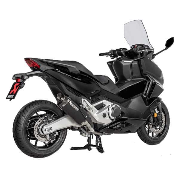 Akrapovic Titanium & Carbon Slip On Lyddæmper Honda Forza 21-22/x-adv 17-22 Ref:s-h7so4-hrtbl Sort