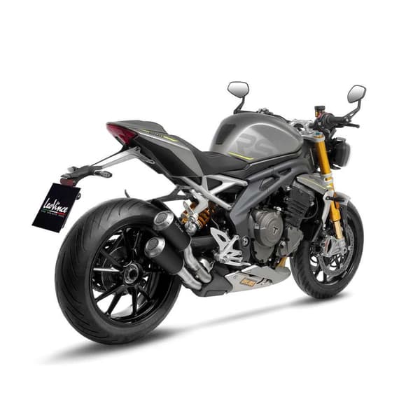 Leovince Homologerad Ljuddämpare I Rostfritt Stål Lv-10 Black Edition Triumph Speed Triple 1200 Rr/rs 21-22 Ref:15247b Silver