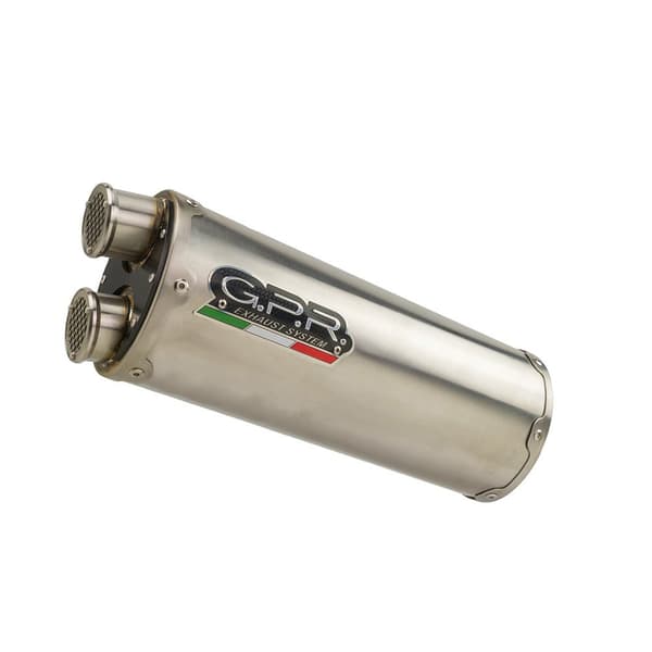 Gpr Exhaust Systems Dual Inox Slip On-äänenvaimennin Kissa Hyväksytty Trk 502 17-20 Euro 4 Musta