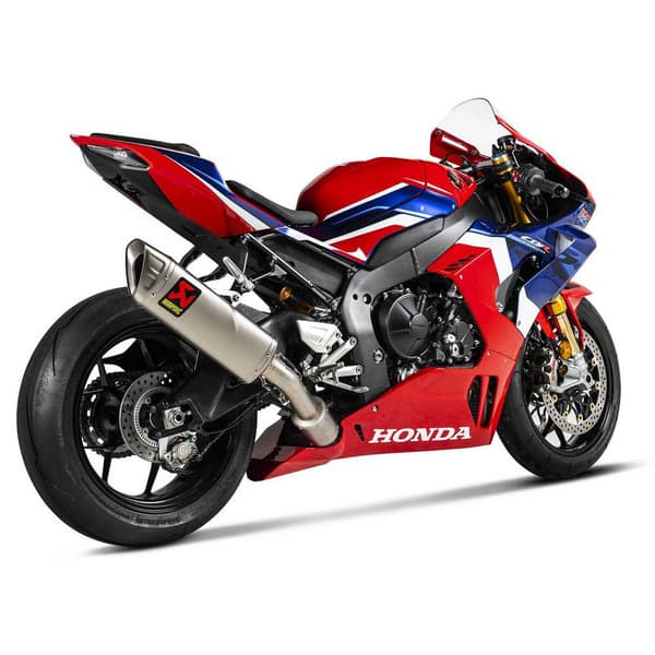 Akrapovic Full Line System Track Day Slip On Line Titanium Muffler Cbr 1000rr-r Fireblade/sp 20 Ref:s-h10so25-aplt/td Søvfarvet
