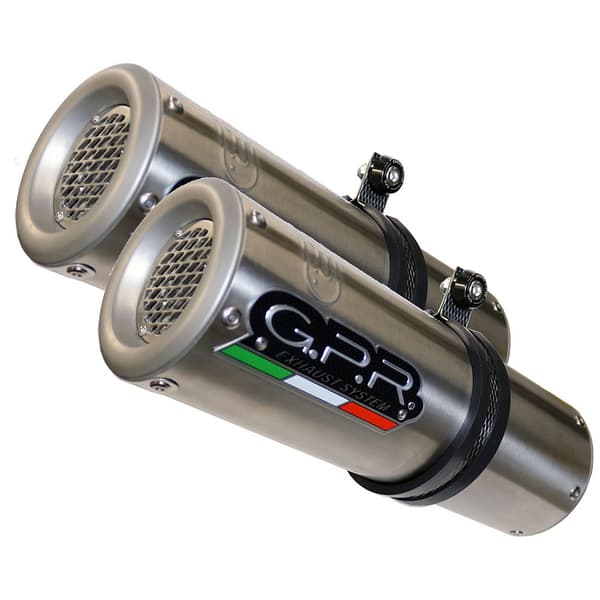 Gpr Exclusive Homologoitu äänenvaimennin M3 Inox Dual Slip On Yzf 1000 R1 04-06 Hopeinen