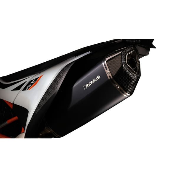 Remus Black Hawk Rostfritt Stål Homologerad Slip On Ljuddämpare 690 Smc-r/690 Enduro R 19-20 Svart