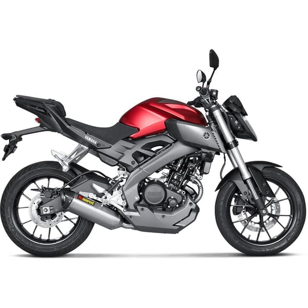 Akrapovic Full Line -järjestelmä Racing Titanium&carbon Yzf-r125 14-18 Ref:s-y125r4-hrt Hopeinen