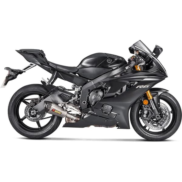 Akrapovic Lyddæmper Slip On Line Titanium Yzf-r6 10-18 Ref:s-y6so9-asz Sort,Søvfarvet