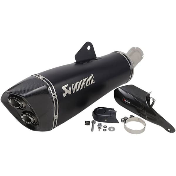 Akrapovic Lyddæmper Muffler Titanium R1250 Rs Ref:s-b12so22-halagtbl Sort