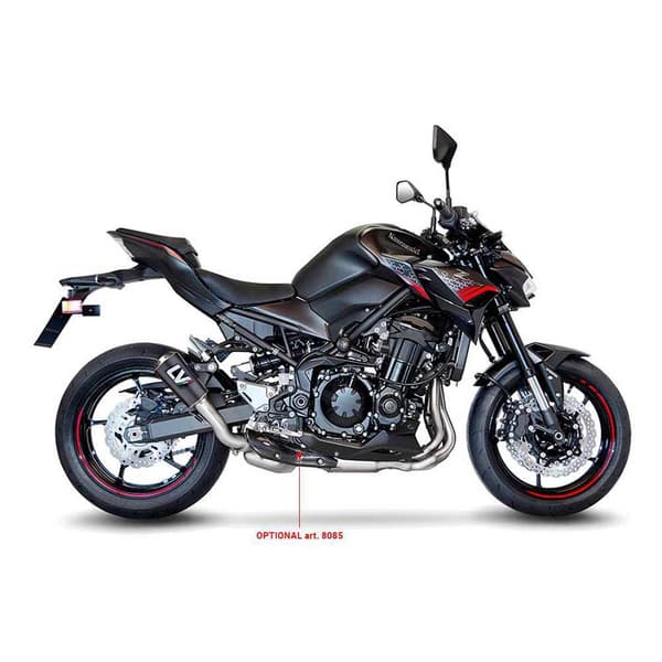 Leovince Homologerad Ljuddämpare I Kol Och Rostfritt Stål Lv-10 Kawasaki Z 900 20-22 Ref:15239c Silver