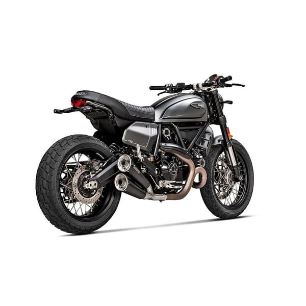 Akrapovic Ikke Homologeret Rustfrit Stål Slip On-lydpotte Black Edition Ducati Ref:s-d8so6-isssbl Søvfarvet