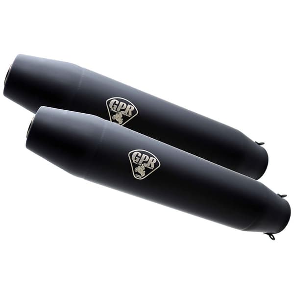Gpr Exhaust Systems Lyddæmper Uden Forbindelsesrør R Deeptone Cafè Racer 100 Rs/rt/cs/s 76-84 Homologeret Sort