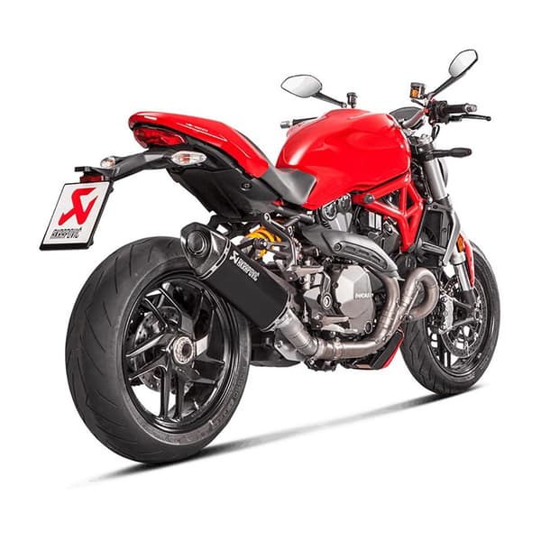 Akrapovic Lyddæmper Slip On Line Monster 1200-s/monster 821 17-18 Ref:s-d12so8-rtbl Sort