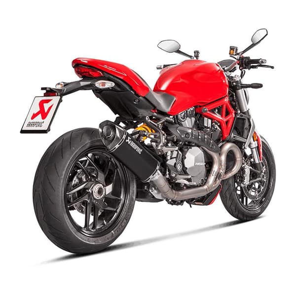 Akrapovic Lyddæmper Slip On Line Monster 1200-s/monster 821 17-18 Ref:s-d12so8-rtbl Sort