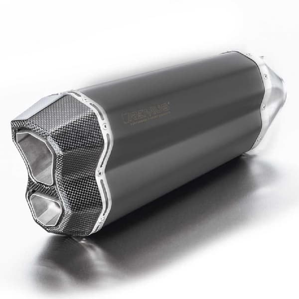 Remus 8 R 1200 R 17 Stål R 1200 R 17 Homologeret Slip On-lydpotte Sort
