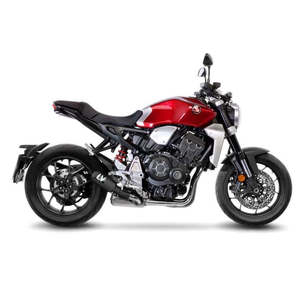 Leovince Homologeret Lyddæmper I Rustfrit Stål Lv-10 Full Black Honda Cb 1000 R Neo Sports Café 18-22 Ref:15222fb Søvfarvet
