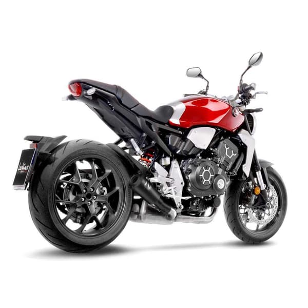 Leovince Homologeret Lyddæmper I Rustfrit Stål Lv-10 Full Black Honda Cb 1000 R Neo Sports Café 18-22 Ref:15222fb Søvfarvet