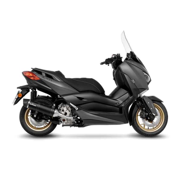 Leovince Ej Homologerad Ljuddämpare I Rostfritt Stål Och Kol Lv One Evo Black Edition Yamaha X-max 300/tech Max 21-22 Ref:14376eb Silver