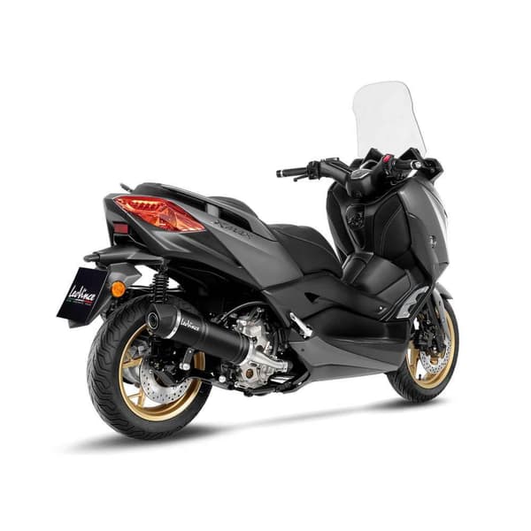 Leovince Ej Homologerad Ljuddämpare I Rostfritt Stål Och Kol Lv One Evo Black Edition Yamaha X-max 300/tech Max 21-22 Ref:14376eb Silver