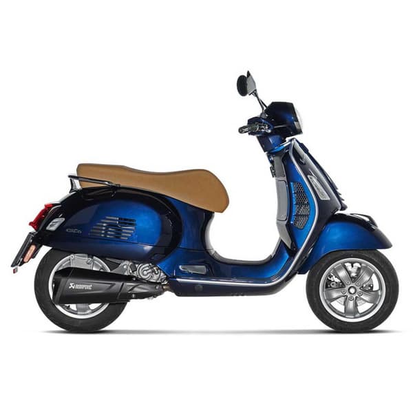 Akrapovic Ss Black Edition Vespa Gts Super 300/sei Giorni/tech 21 13so4-hraatbl Hyväksytty Ruostumaton Steel Ja Carbon Lipsahdus Päällä...