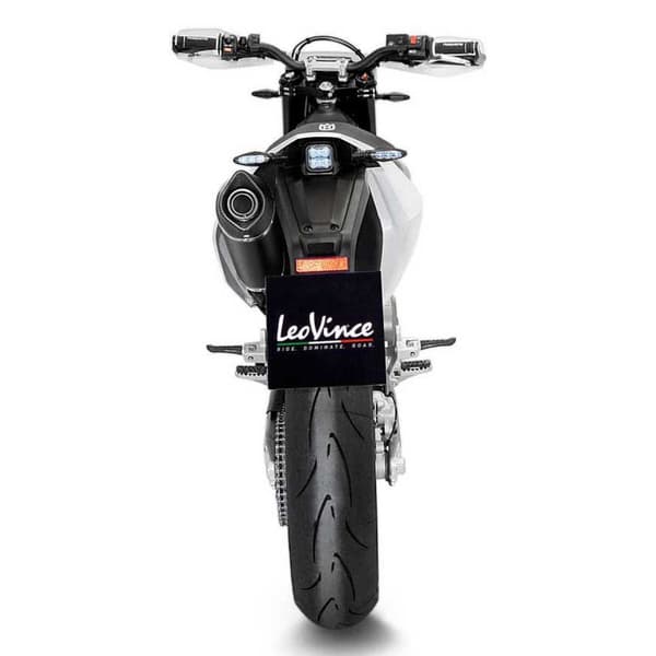 Leovince Homologoitu Ruostumattomasta Teräksestä Ja Hiilestä Valmistettu äänenvaimennin Nero Husqvarna 701 Supermoto/enduro/lr 21-22...