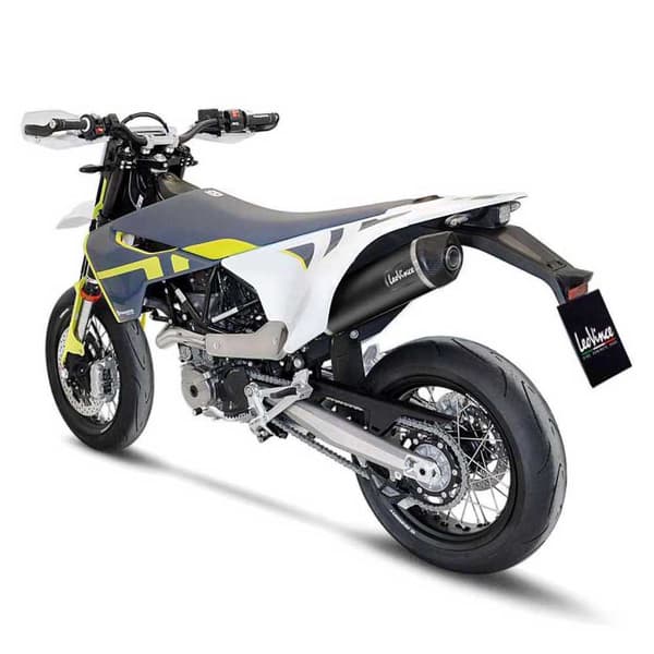 Leovince Homologoitu Ruostumattomasta Teräksestä Ja Hiilestä Valmistettu äänenvaimennin Nero Husqvarna 701 Supermoto/enduro/lr 21-22...