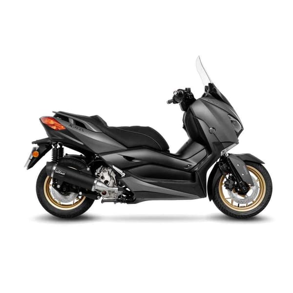 Leovince Homologeret Lyddæmper I Rustfrit Stål Og Kulstof Nero Yamaha X-max 300/tech Max 21-22 Ref:14077k Søvfarvet