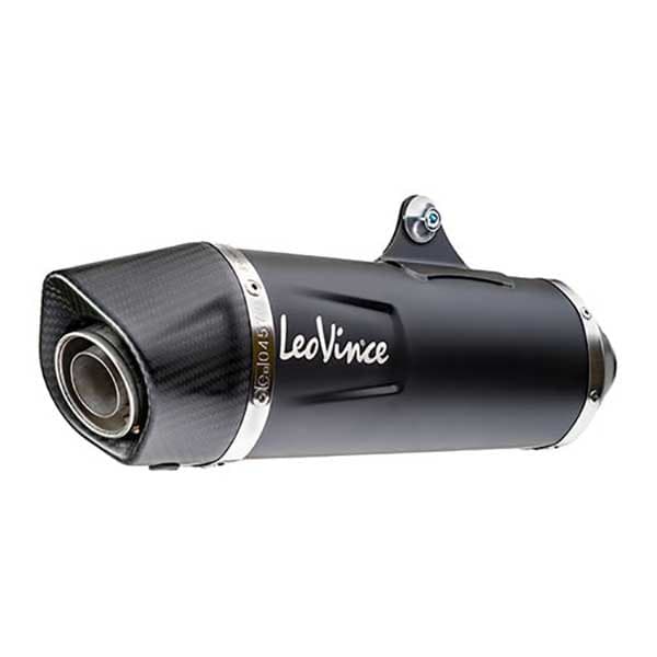 Leovince Homologeret Lyddæmper I Rustfrit Stål Og Kulstof Nero Yamaha X-max 300/tech Max 21-22 Ref:14077k Søvfarvet