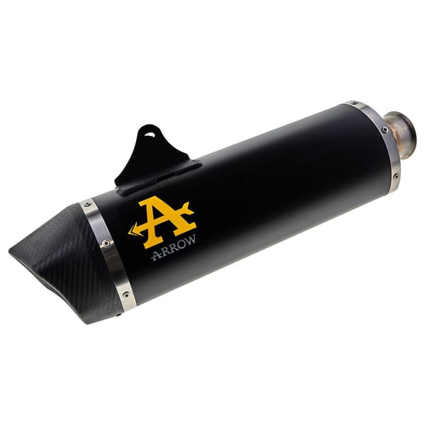 Arrow Aluminium Og Carbon Lyddæmper Maxi Race Tech Dark 1050/1190/1290 17-20 Sort