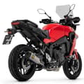 Pikkukuva 2 / 2: Arrow Titaani Hiilipäätykorkilla Yamaha Tracer Thunder 9 Gt ´21-22 Äänenvaimennin Hopeinen
