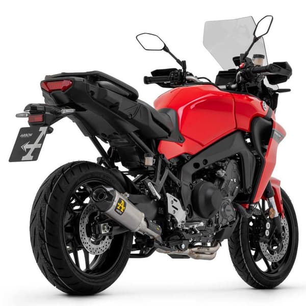Arrow Titaani Hiilipäätykorkilla Yamaha Tracer Thunder 9 Gt ´21-22 Äänenvaimennin Hopeinen