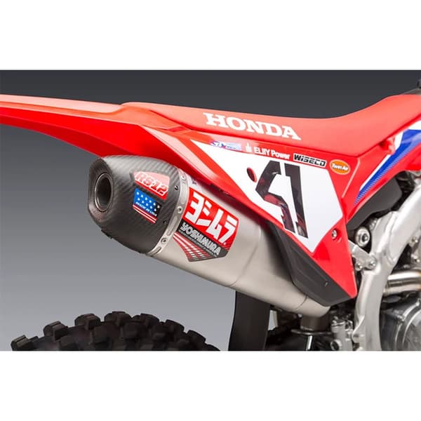 Yoshimura Usa Ei Homologoitua Ruostumatonta Terästä Ja Carbon Full Line-järjestelmä Signature Series Rs-12 Crf 250 R/rx 22 Hopeinen