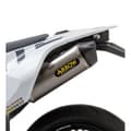 Miniatyrbillede 1 af 2: Arrow Titanium Med Kulstof Endedæksel Husqvarna Race-tech 701 Enduro/supermoto ´17-23 Lyddæmper Søvfarvet