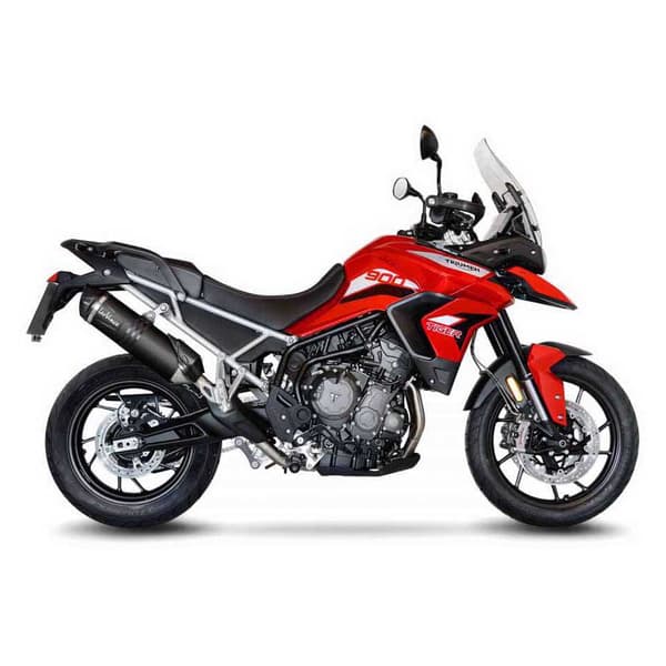 Leovince Homologerad Ljuddämpare I Rostfritt Stål Och Kol Lv One Evo Black Edition Triumph Tiger 900 Gt/rally/pro 20-22 Ref:14352eb Silver