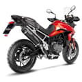 Miniatyrbild 2 av 7: Leovince Homologerad Ljuddämpare I Rostfritt Stål Och Kol Lv One Evo Black Edition Triumph Tiger 900 Gt/rally/pro 20-22 Ref:14352eb Silver