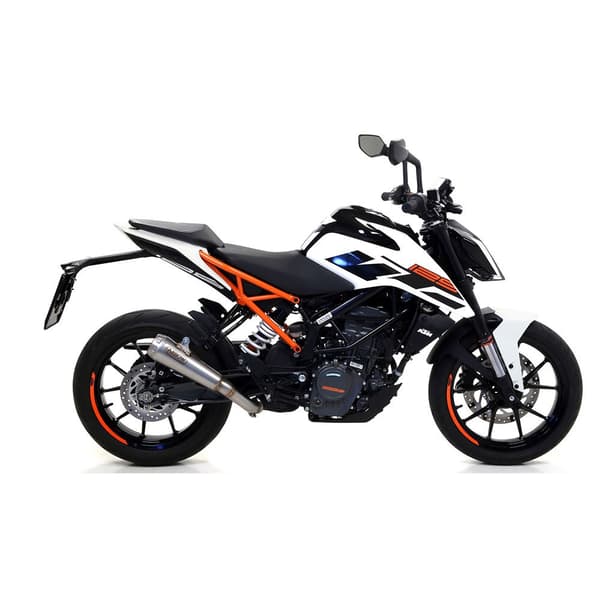 Arrow Linkkiputki Varastonkeräilijöille Ktm Duke 125 ´17-20 Hopeinen
