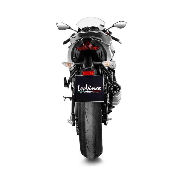 Leovince Homologoitu Hiilivaimennin Lv One Evo Kawasaki Zx-6r Ninja 19-20 Ref:14307e Hopeinen