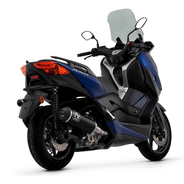 Arrow Mørk Aluminium Med Mørk Endekappe Yamaha X-max Urban 300/tricity 300 ´21-22 Lyddæmper Søvfarvet