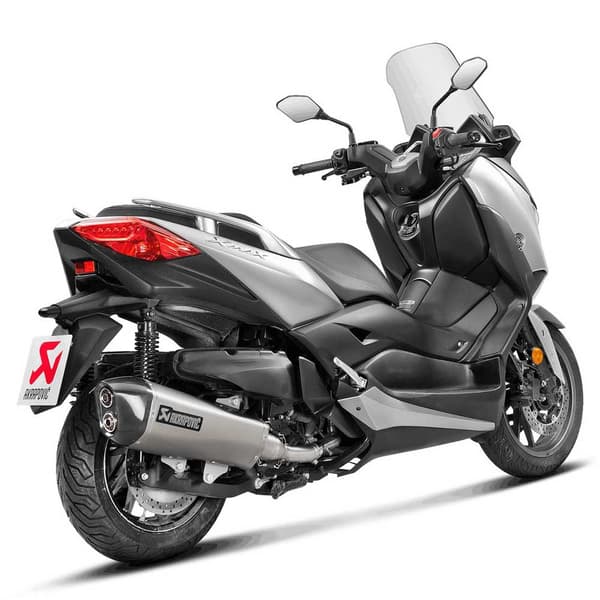 Akrapovic Ljuddämpare Slip On Line Stainless Steel/carbon Fiber Muffler X-max 400 18 Ref:s-y4so18-hraass Svart,Silver