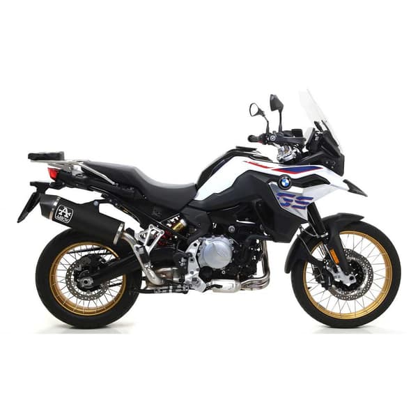Arrow Mørk Aluminium Med Kulstof Endedæksel Bmw F Maxi Race-tech 850 Gs ´18-20 Lyddæmper Søvfarvet