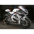 Miniatyrbillede 3 af 3: Yoshimura Usa Ikke Homologeret Rustfrit Stål Og Carbon Full Line System Race Series R-77 Works Finish Mt 07 14-21/yzf R7 22 Søvfarvet
