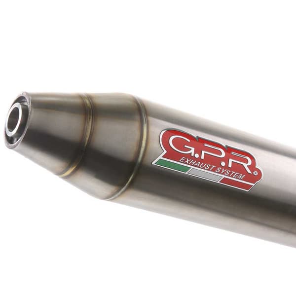 Gpr Exhaust Systems Deeptone Atv Slip On Ljuddämpare Homologerad Baja 400 Efi/supermoto 10-18 Silver