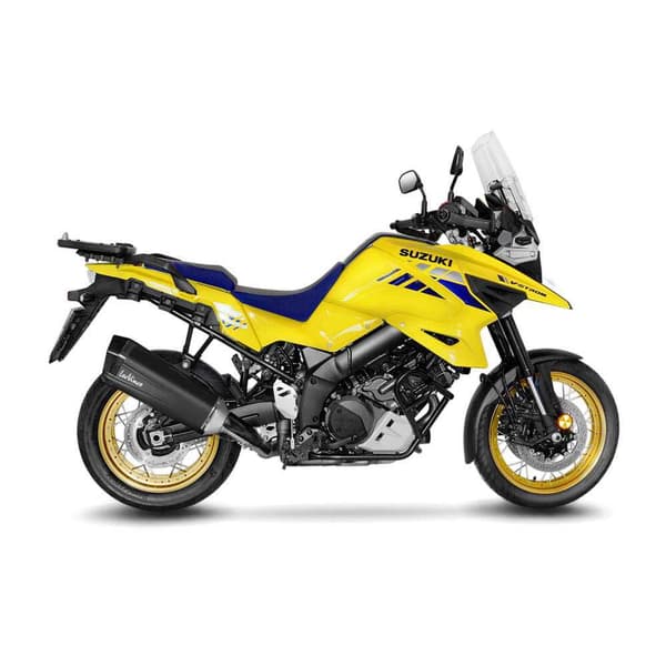 Leovince Homologeret Lyddæmper I Rustfrit Stål Og Kulstof Lv-12 Black Edition Suzuki V-strom 1050 Abs/xt 20-22 Ref:15303b Søvfarvet