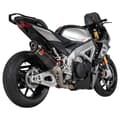 Pikkukuva 3 / 3: Akrapovic Titanium Ja Carbon Slip On-äänenvaimennin Aprilia Rsv4 1100 21-22 Ref:s-a10so13-rc Hopeinen