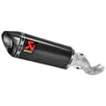 Pikkukuva 1 / 3: Akrapovic Titanium Ja Carbon Slip On-äänenvaimennin Aprilia Rsv4 1100 21-22 Ref:s-a10so13-rc Hopeinen