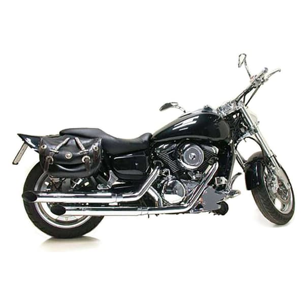 Leovince Homologoitu Kromattua Terästä Full Line System K02 Kawasaki Vn 1500 Classic 96-99/vn 1600 Classic 03-05 Ref:2286 Hopeinen
