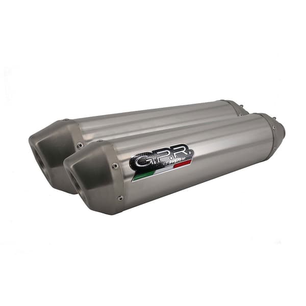 Gpr Exclusive Äänenvaimennin Linkkiputkella Pentasport Aprilia Tuono R 1000 Factory 2006-2010 Hopeinen