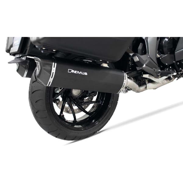 Remus Black Hawk Højre Rustfrit Stål Homologeret Slip On-lydpotte K 1600 Gt 17/k 1600 Gtl 118 Kw 2t16 Euro 4 17 Sort