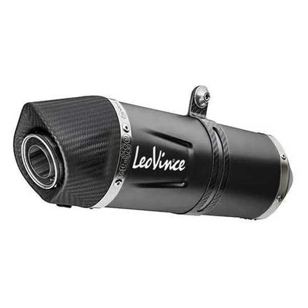 Leovince Homologeret Rustfrit Stål Og Kulstof Full Line System Lv One Evo Black Edition Yamaha Mt-125/xsr 125/yzf-r 125 21-22 Ref:14365ebk...