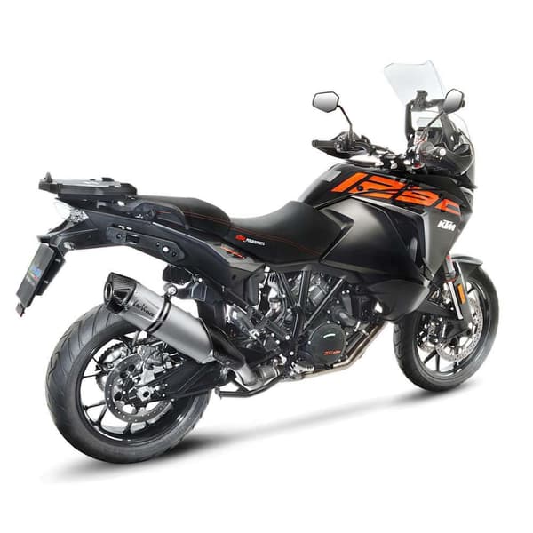 Leovince Lv One Evo Ktm 1090 Adventure/r 17-19/1290 Super Adventure R/s/t 17-20 Ref:14192e Homologerad Rostfritt Stål- Och Kolfiberljuddämpare...