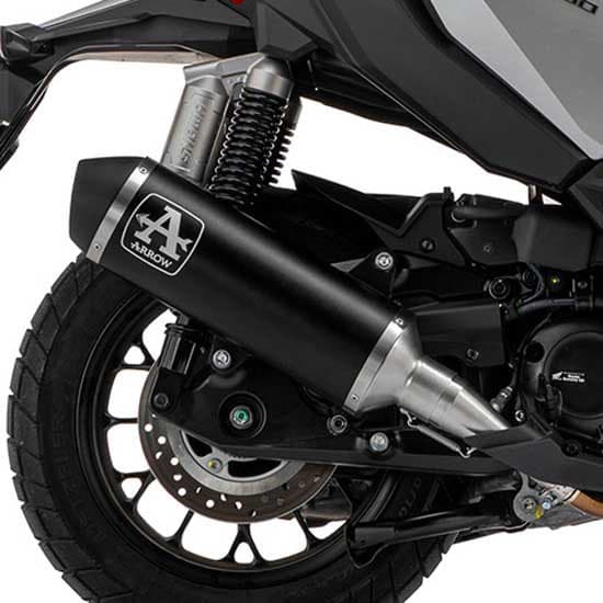 Arrow Urban Mørk Aluminium Lyddæmper Med Mørk Endestykke Honda Adv 350 ´22 Søvfarvet