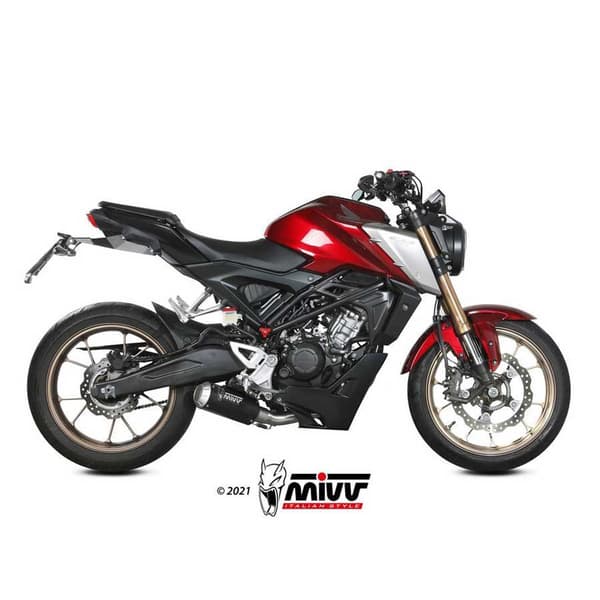 Mivv Mk3 Honda Cb 125 R 2021-24 Täysi Linjajärjestelmä Hopeinen